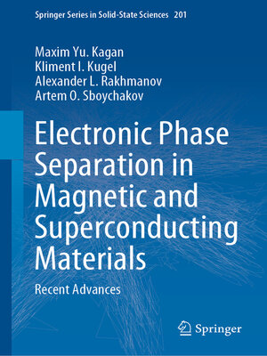 cover image of Electronic Phase Separation in Magnetic and Superconducting Materials